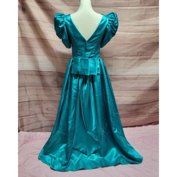 Blue Ball Gown Prom Dress - Picture 2 of 7